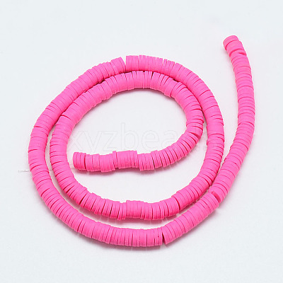 Handmade Polymer Clay Bead Strands CLAY-T002-6mm-M-1