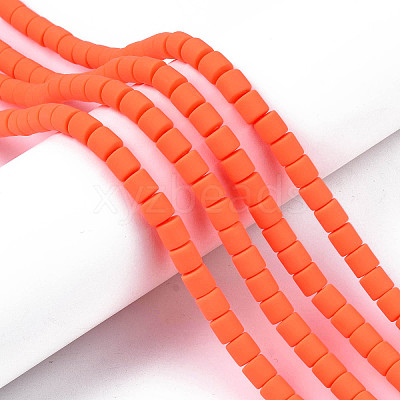 Handmade Polymer Clay Bead Strands X-CLAY-ZX006-01O-1