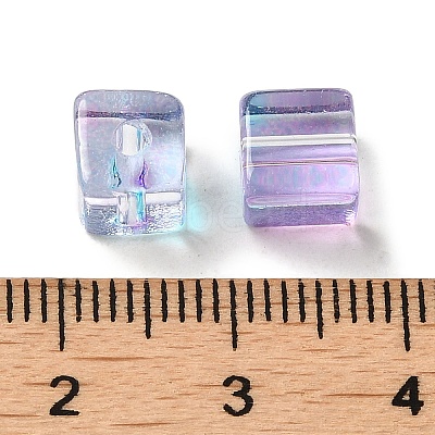 Two Tone Transparent Glass Beads GLAA-NH0001-03F-1