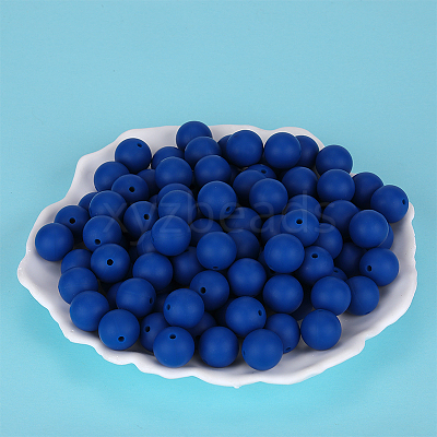 Round Silicone Focal Beads SI-JX0046A-50-1