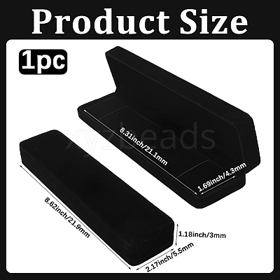 Velvet Necklace Gift Storage Boxes CON-BBC0001-30B-1