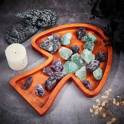 Wood Presentation Boxes for Gemstone Display AJEW-WH0258-185-1