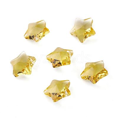 Transparent Glass Pendants GLAA-P037-04-M-1