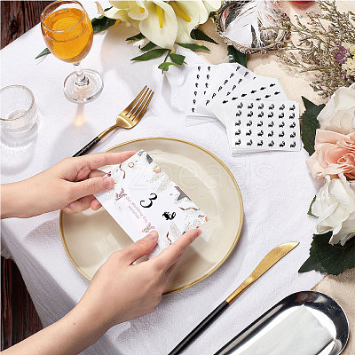 40 Sheets 4 Patterns PVC Waterproof Self-Adhesive Sticker Sets STIC-OC0001-11A-1
