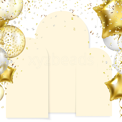 3Pcs 3 Styles Polyester Wedding Arch Cover Cloth FEPA-CN0001-01B-1