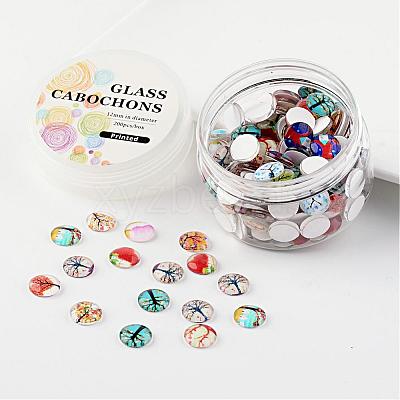Glass Cabochons GGLA-JP0002-12-1