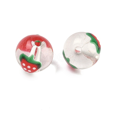 Transparent Glass Enamel Beads GLAA-P078-01A-03-1