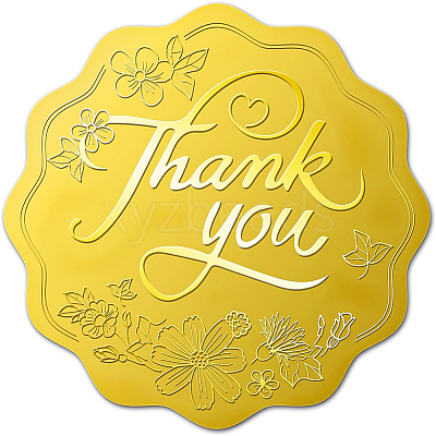 Self Adhesive Gold Foil Embossed Stickers DIY-WH0211-171-1