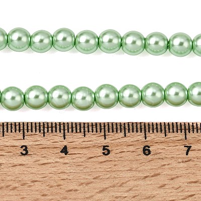 Eco-Friendly Glass Pearl Beads HY-J002-6mm-HX066-1