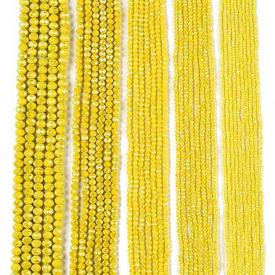 Electroplate Glass Beads Strands EGLA-A044-P8mm-B04-1