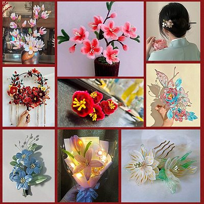 1 Bag Eco-Friendly Matte Gypsum Flower Core FIND-DJ0001-48D-1