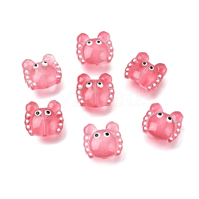 Transparent Glass Beads Strands LAMP-L078-010C-1