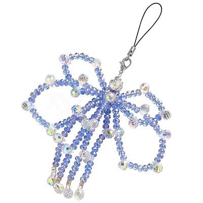 1Pc Glass Mobile Straps HJEW-SZ0001-59D-1