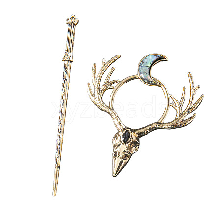Skull Alloy Hair Sticks LS-PW-WG17AB8-01-1