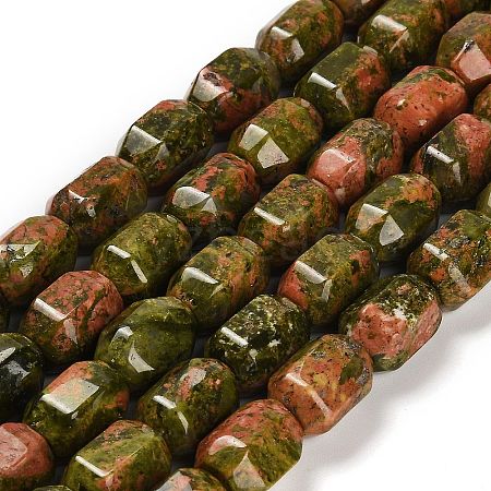 Natural Unakite Beads Strands G-F781-A04-01-1