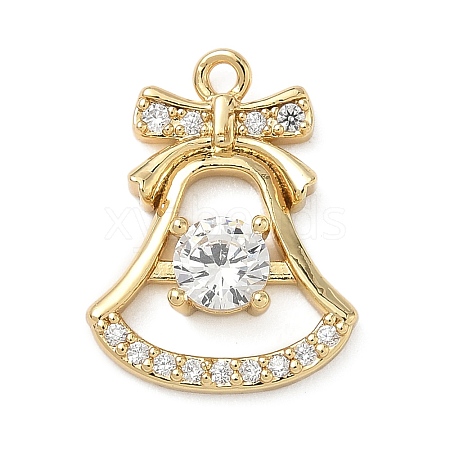 Brass Micro Pave Cubic Zirconia Pendants LS-KK-H521-02C-G-1