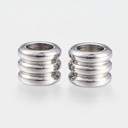 304 Stainless Steel Beads X-STAS-P127-03P-1