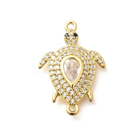 Brass Micro Pave Cubic Zirconia Pendants KK-Q040-02D-G-1