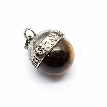 Natural Tiger Eye Pendants PW-WG49C3C-02-1