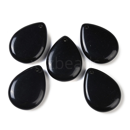 Natural Obsidian Pendants G-G115-02H-1