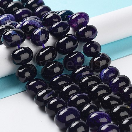 Natural Agate Beads Strands G-G021-03A-03-1