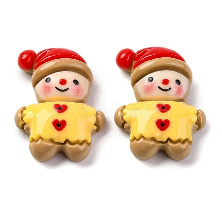 Christmas Theme Resin Cabochons RESI-R451-01G-1