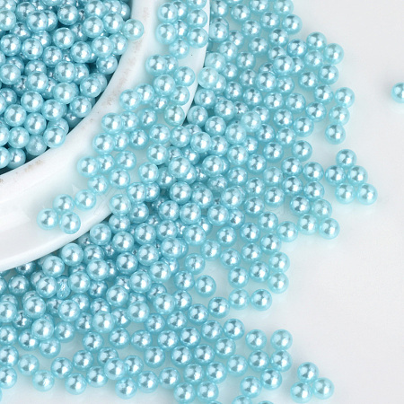 Imitation Pearl Acrylic Beads OACR-S011-6mm-Z19-1