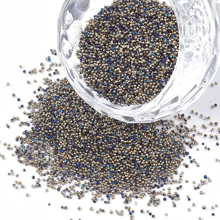 Plated Glass Seed Beads SEED-S017-05-1