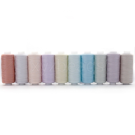 10 Colors Polyester Sewing Thread PW-WG4C286-04-1