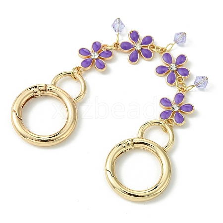 Zinc Alloy Spring Gate Rings Bag Extension Chains AJEW-BA00142-05-1