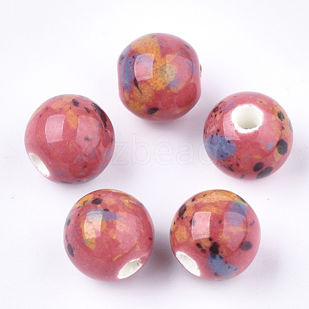 Handmade Porcelain Beads PORC-Q262-03G-1