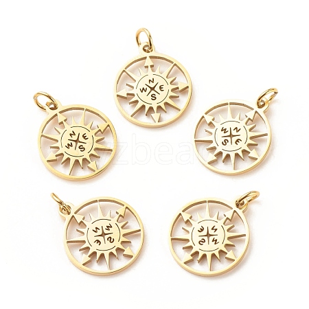 201 Stainless Steel Pendants STAS-G258-03G-1