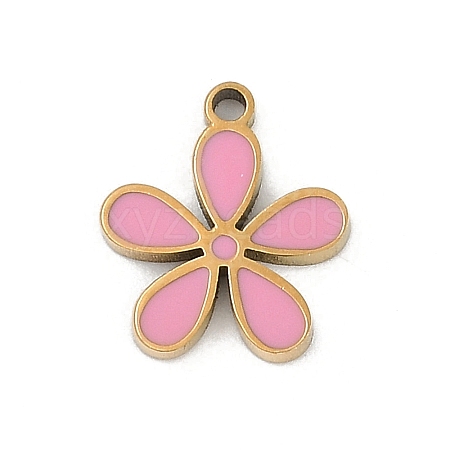 304 Stainless Steel Enamel Charms STAS-I325-102A-G-1