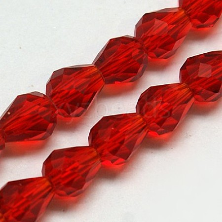 Glass Beads Strands X-EGLA-E010-8x12mm-08-1