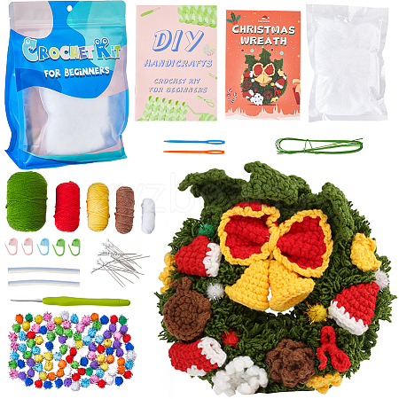 1 Set DIY Christmas Knitting Tools Kits DIY-SC0026-49B-1