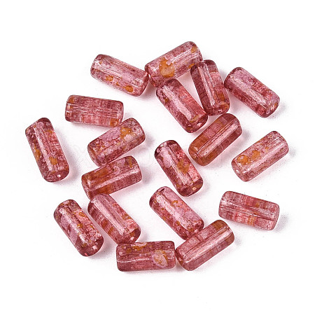 Picasso Transparent Glass Bugle Beads SEED-N010-02D-1