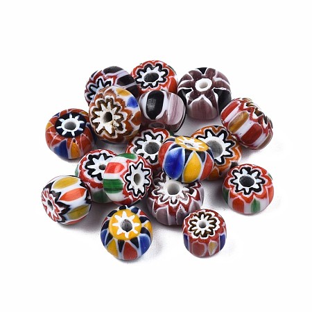 Handmade Millefiori Lampwork Beads LAMP-S197-030-1