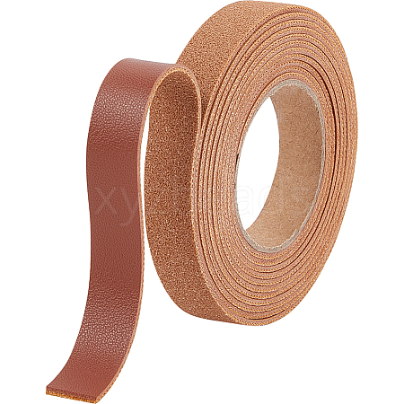 2M PVC Imitation Leather Ribbons SRIB-WH0011-125A-03-1