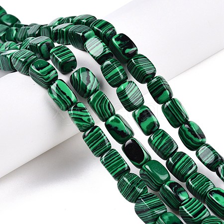 Synthetic Malachite Beads Strands G-T138-94-1