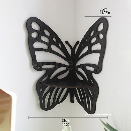 Wooden Butterfly Shelf for Crystals PW-WG6441A-03-1