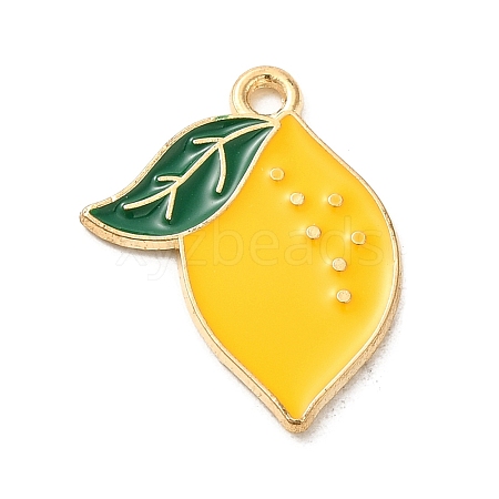 Alloy Enamel Pendants X-ENAM-E064-25KCG-08-1