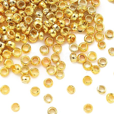 Brass Crimp Beads KK-S509-01G-02-1