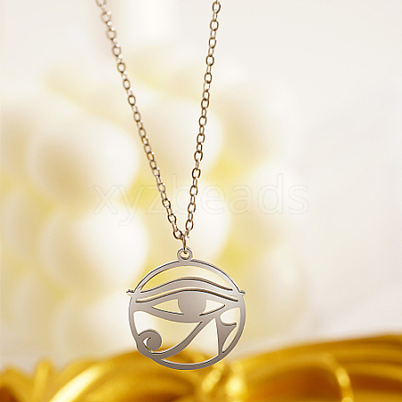 Non-Tarnish 304 Stainless Steel Pendant Necklaces KA3458-2-1
