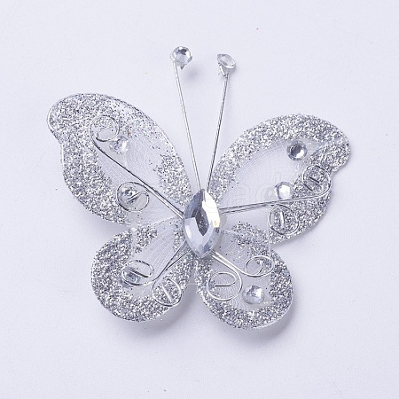 Polyester Butterfly Decoration DIY-WH0018-03C-1