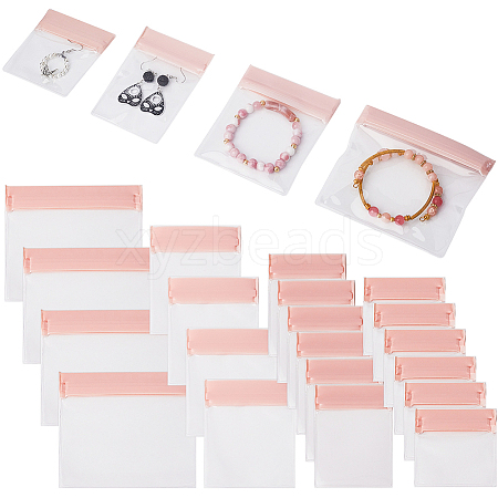 4 Sizes Plastic Anti-oxidation Jewelry Resealable Bags ABAG-GF0001-30-1