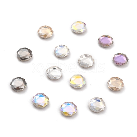 K5 Faceted Glass Rhinestone Cabochons GLAA-H106-F02-M-1