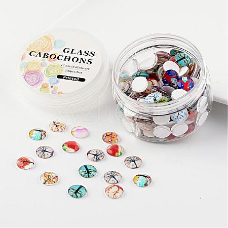Glass Cabochons GGLA-JP0002-12-1