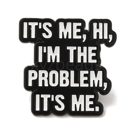 Inspirational Word IT'S ME Alloy Enamel Pins Broochs JEWB-R023-03J-1