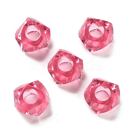 Transparent Resin European Beads RESI-B020-01B-1