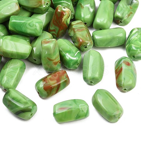 Opaque Acrylic Imitation Gemstone Beads OACR-G064-04B-1